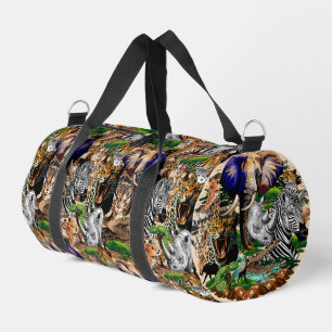 Wild African Savanna Animals Duffle Bag