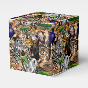 Wild African Savanna Animals Favour Box
