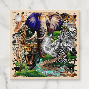 Wild African Savanna Animals Favour Tags