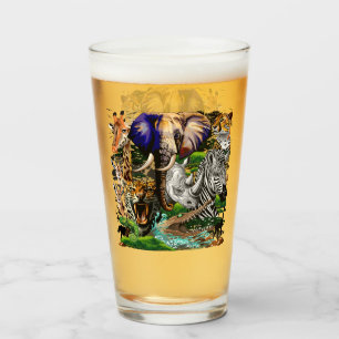 Wild African Savanna Animals Glass