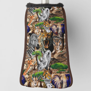 Wild African Savanna Animals Golf Head Cover