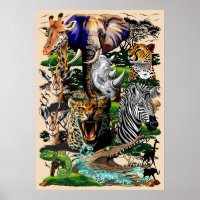 Wild African Savanna Animals