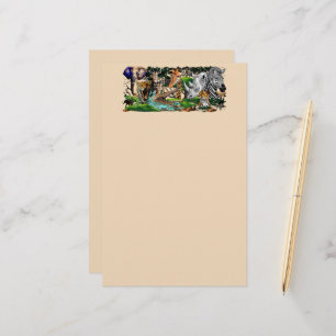 Wild African Savanna Animals Stationery