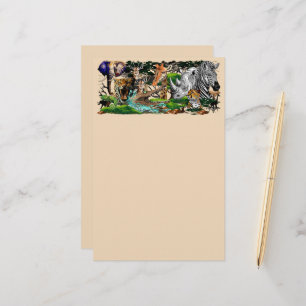 Wild African Savanna Animals Stationery