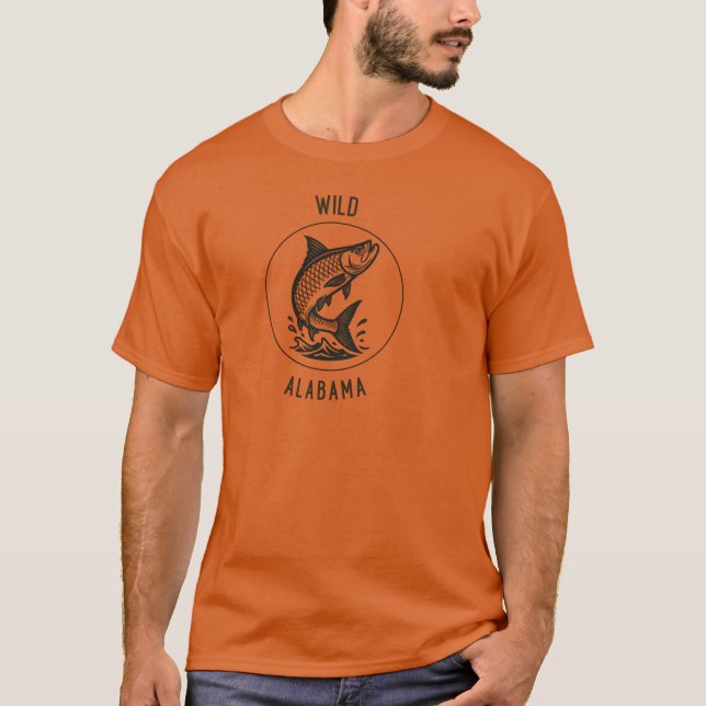 Wild Alabama Tarpon Oversized T-Shirt (Front)