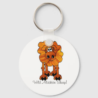 Wild Alaskan Sheep Key Ring