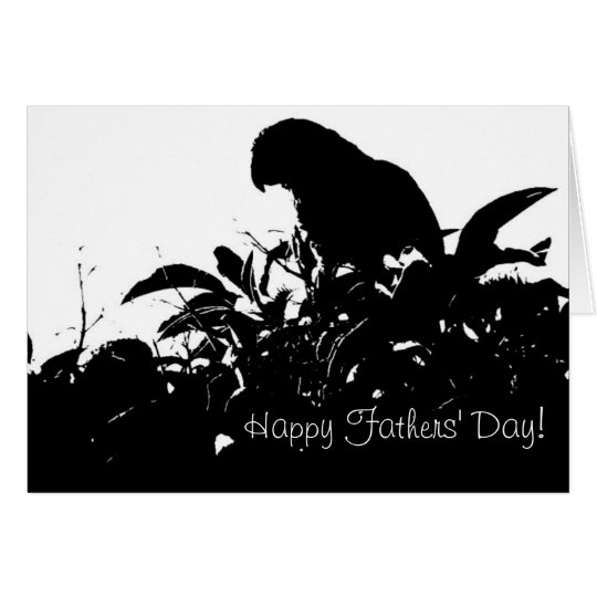 Wild Amazon Parrot Fathers' Day Card