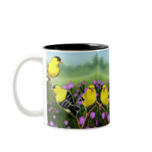 Wild American Goldfinches Mug