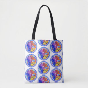 Wild and Crazy Acrylic Pour All Over Tote Two Bag