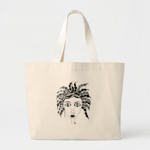 WILD AND CRAZY GIRL LARGE TOTE BAG