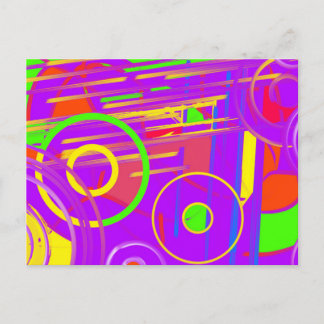 Wild and Crazy Purple Hues Postcard