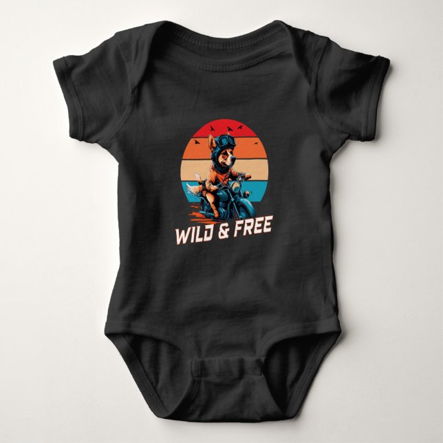 Wild and Free Baby Bodysuit (Front)