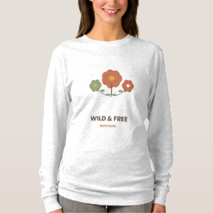 Wild and Free Boho Wildflower T-Shirt