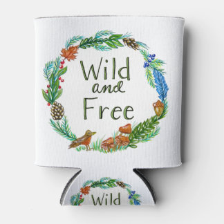 Wild and Free Can Cooler