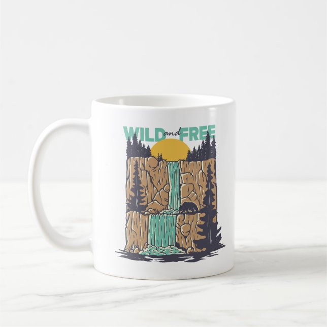 Wild and Free Coffee Mug (Left)