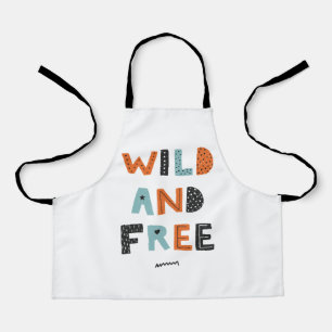Wild and Free   Doodle Letters Apron