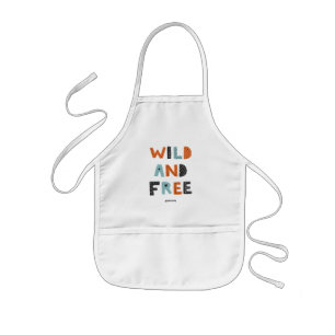 Wild and Free Doodle Letters Kids Apron