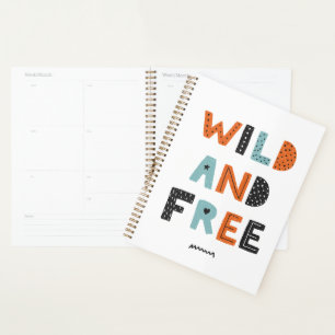 Wild and Free Doodle Letters Planner