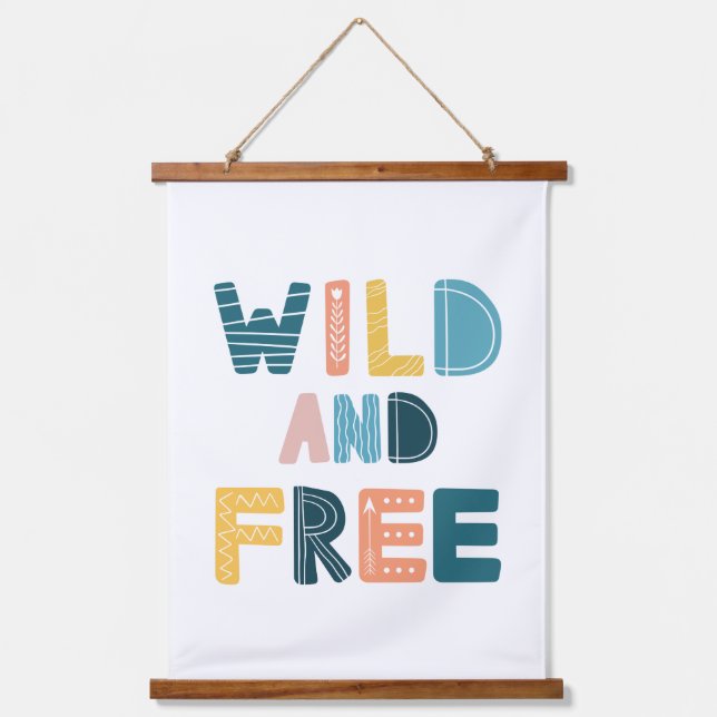 Wild and Free Hanging Tapestry (Front)