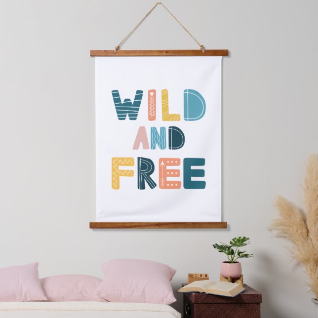 Wild and Free Hanging Tapestry (Bedroom)
