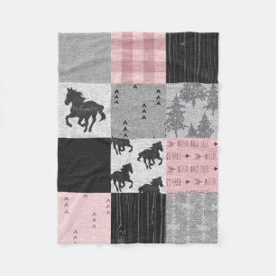 Wild and Free Horse Baby Blanket