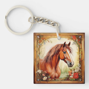 Wild and Free Horse Key Ring