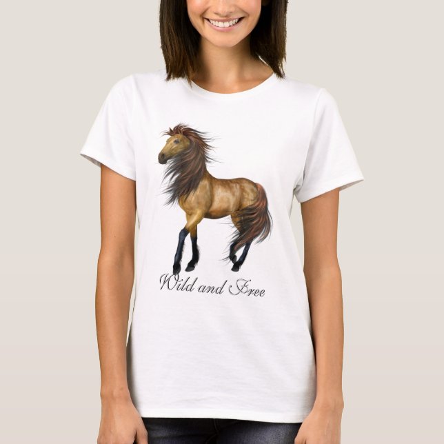 Wild and Free Horses T-Shirt (Front)