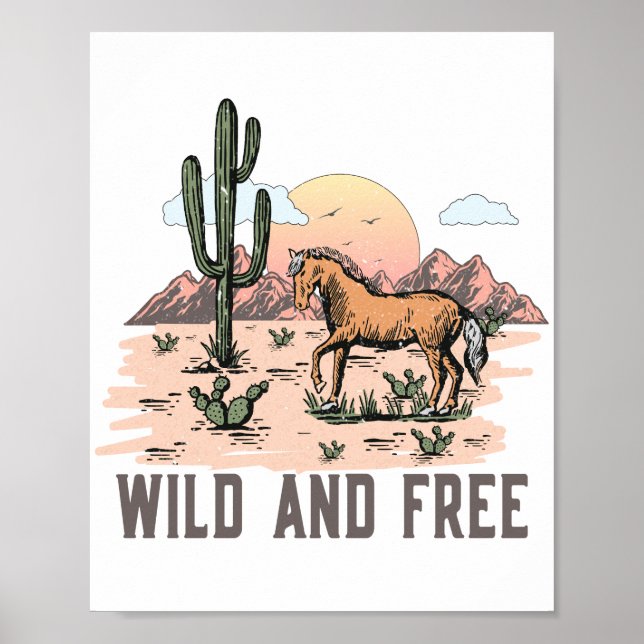 Wild and free in the western poster (Front)