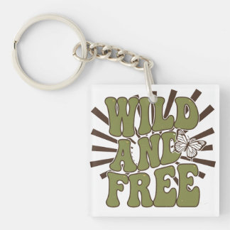Wild and Free Key Ring