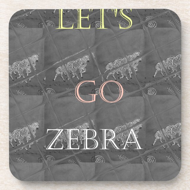 Wild and Free Let's Go!: A Zebra's Journey Coaster (Front)