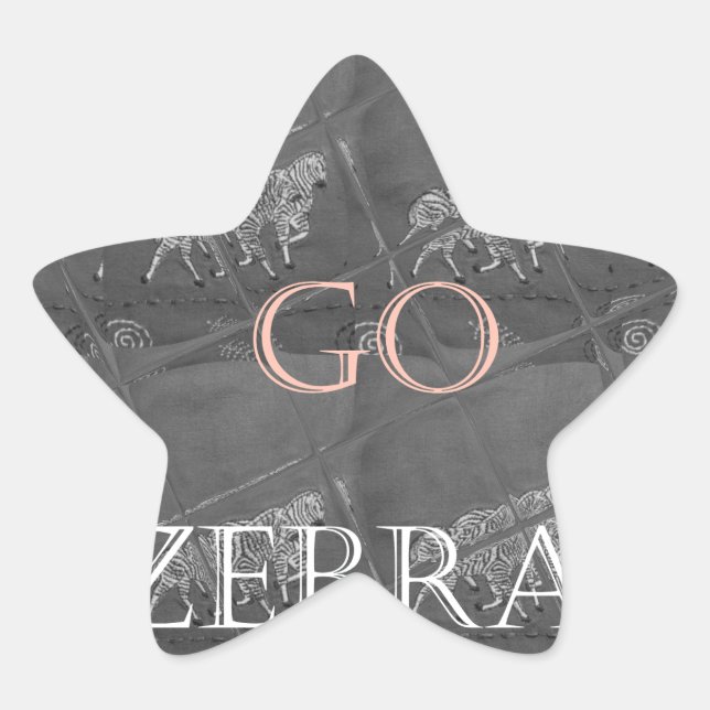 Wild and Free Let's Go!: A Zebra's Journey Star Sticker (Front)
