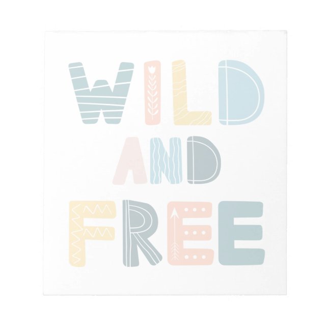 Wild and Free Notepad (Front)