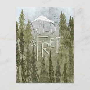Wild And Free Postcard
