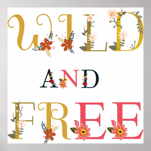 Wild and free  poster (Front)
