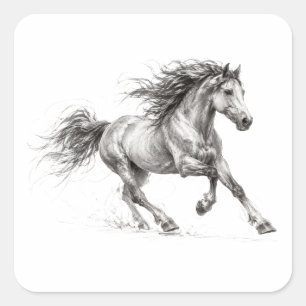 Wild and Free Square Sticker