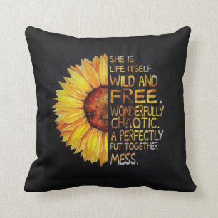 Wild and free throw pullow cushion