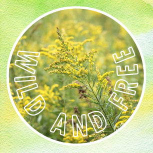 Wild and Free Wildflowers Self-Confidence Window Cling