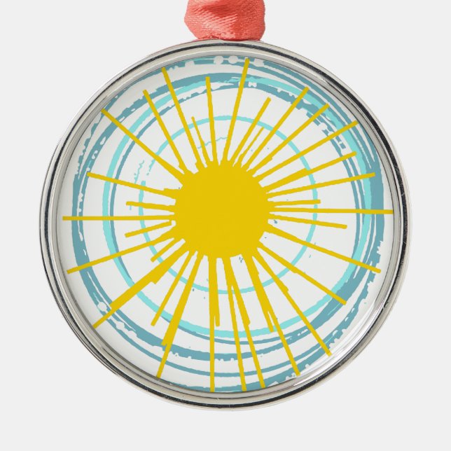 Wild and Free You Are My Sunshine Metal Tree Decoration (Front)