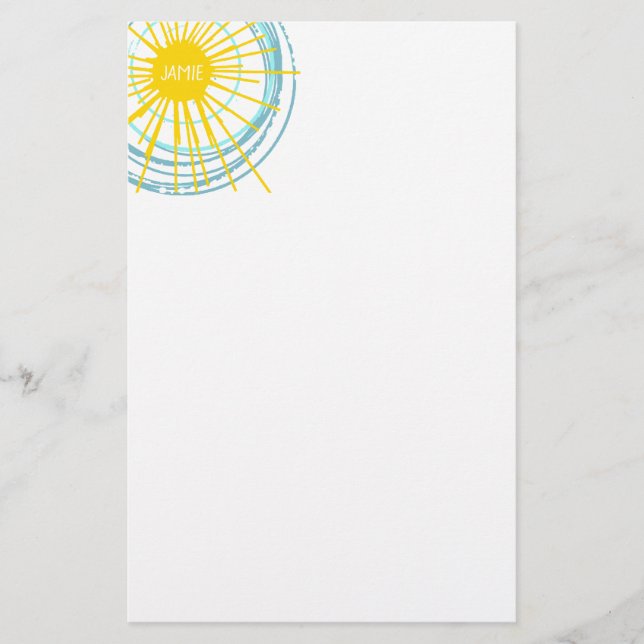Wild and Free You Are My Sunshine Stationery (Front)