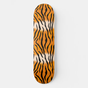 Wild and Natural Tiger Stripes Pattern Skateboard