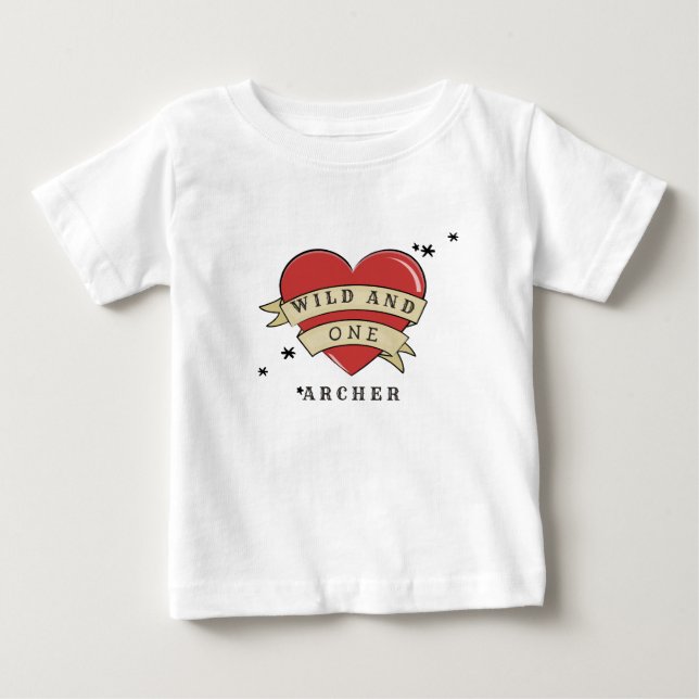 Wild and One First Birthday Baby T-Shirt (Front)