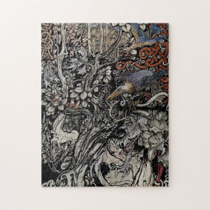 Wild and Shy and Monstrous Creatures Jigsaw Puzzle
