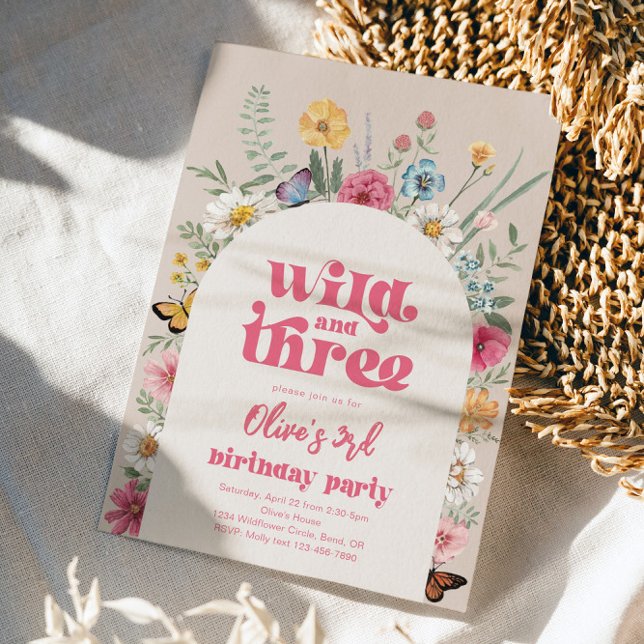 Wild and Three Wildflower Invitation (Creator Uploaded)