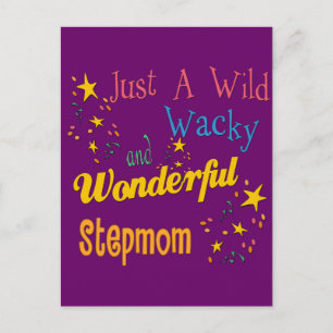 Wild and Wacky Stepmom Postcard