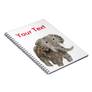 Wild Animal Art, Elephant Custom Notebook