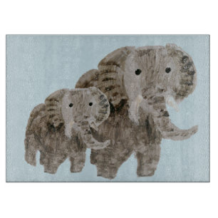 Wild Animal Elephant Art Cutting Board
