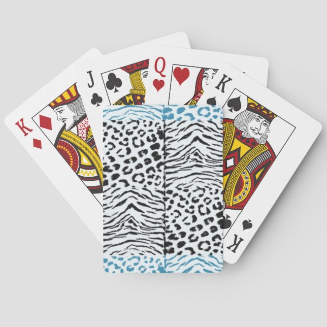 Wild Animal Fur Pattern Playing Cards (Back)