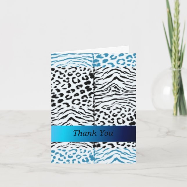 Wild Animal Fur Pattern Thank You (Front)