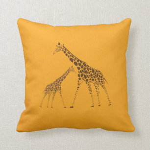 Wild Animal Giraffe Picture Cushion