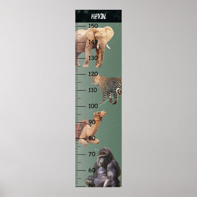 Wild Animal Growth Chart (Front)